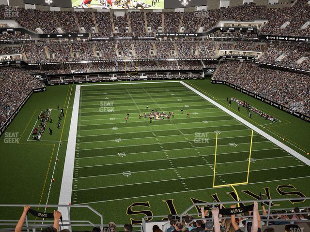 Seating view for Caesars Superdome Section 629