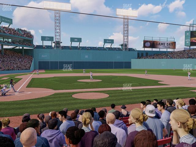 Seating view for Fenway Park Section Field Box 37