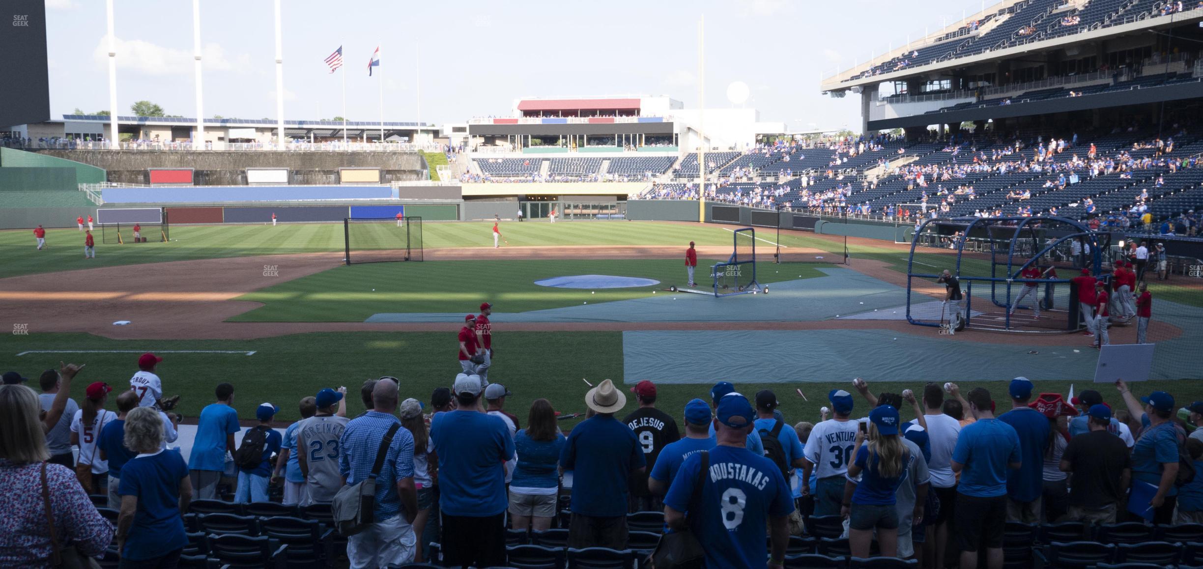 Seating view for Kauffman Stadium Section 122