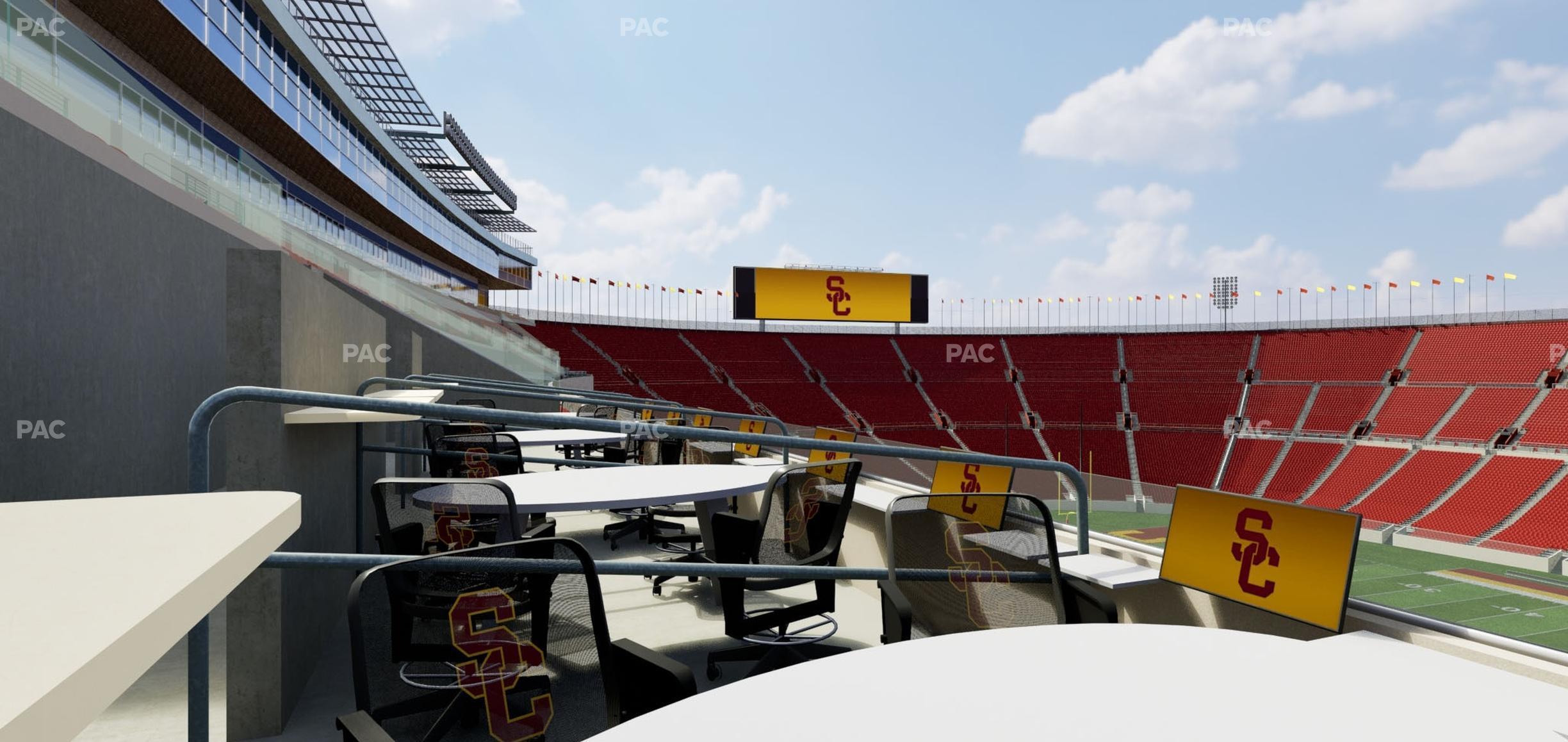 Seating view for Los Angeles Memorial Coliseum Section Loge 403