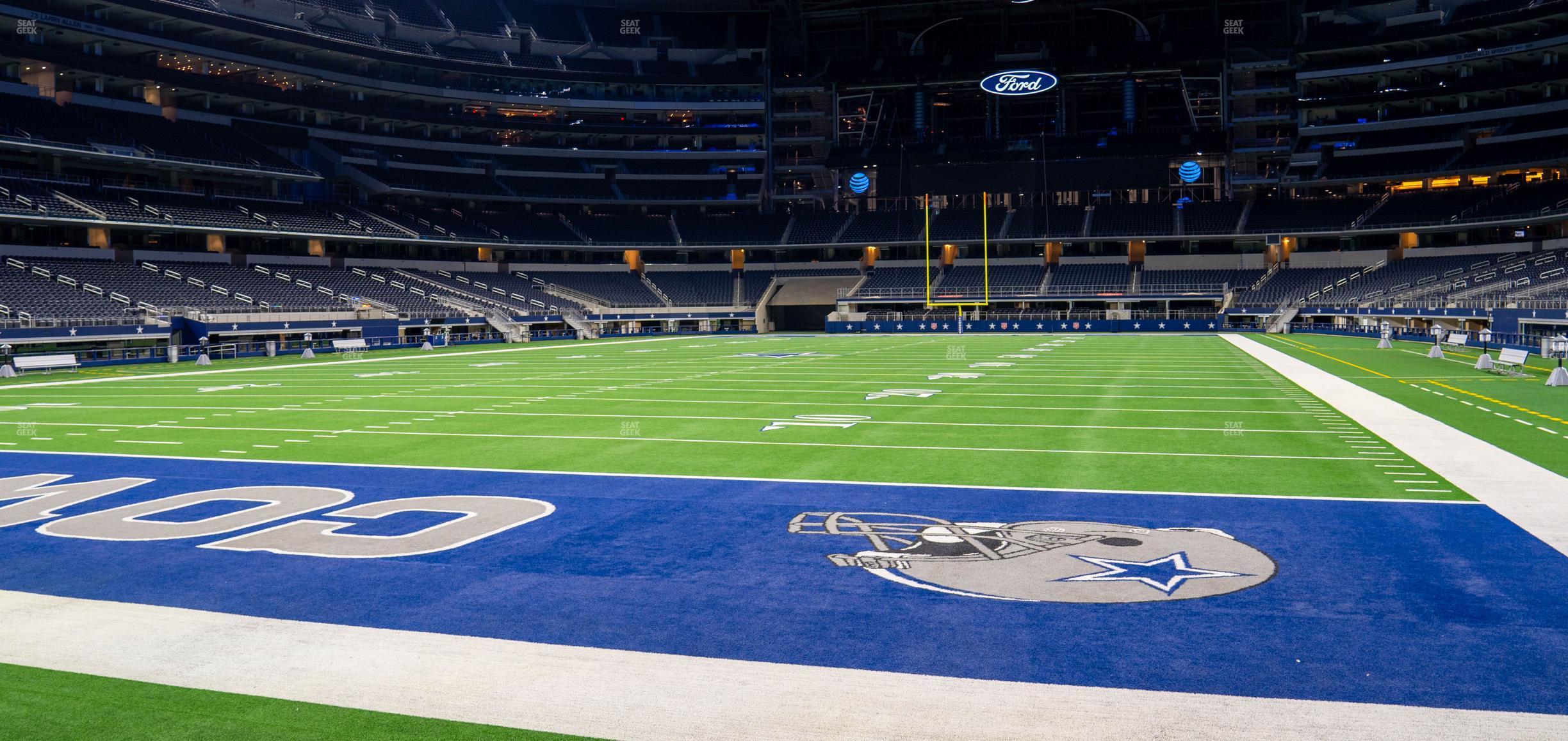 Seating view for AT&T Stadium Section Event Level Suite 108