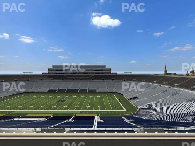 Seating view for Notre Dame Stadium Section Corbett Club 706