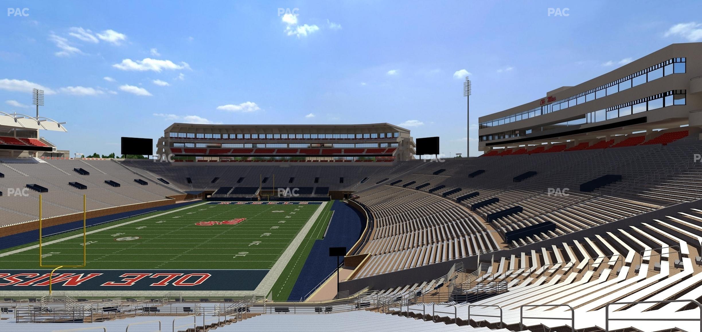 Seating view for Vaught Hemingway Stadium Section Student N 3