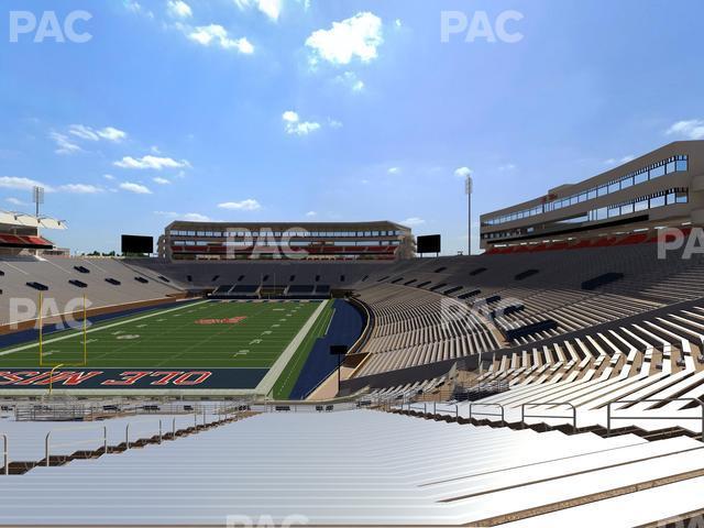 Seating view for Vaught Hemingway Stadium Section Student N 3