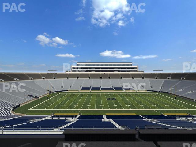 Seating view for Notre Dame Stadium Section 1842 Box 16