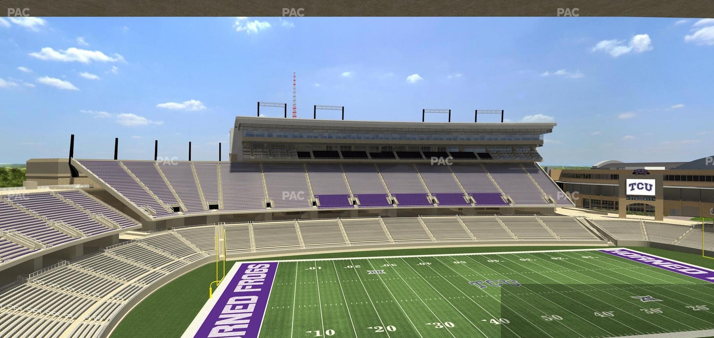 Seating view for Amon G. Carter Stadium Section Champions Suite 15