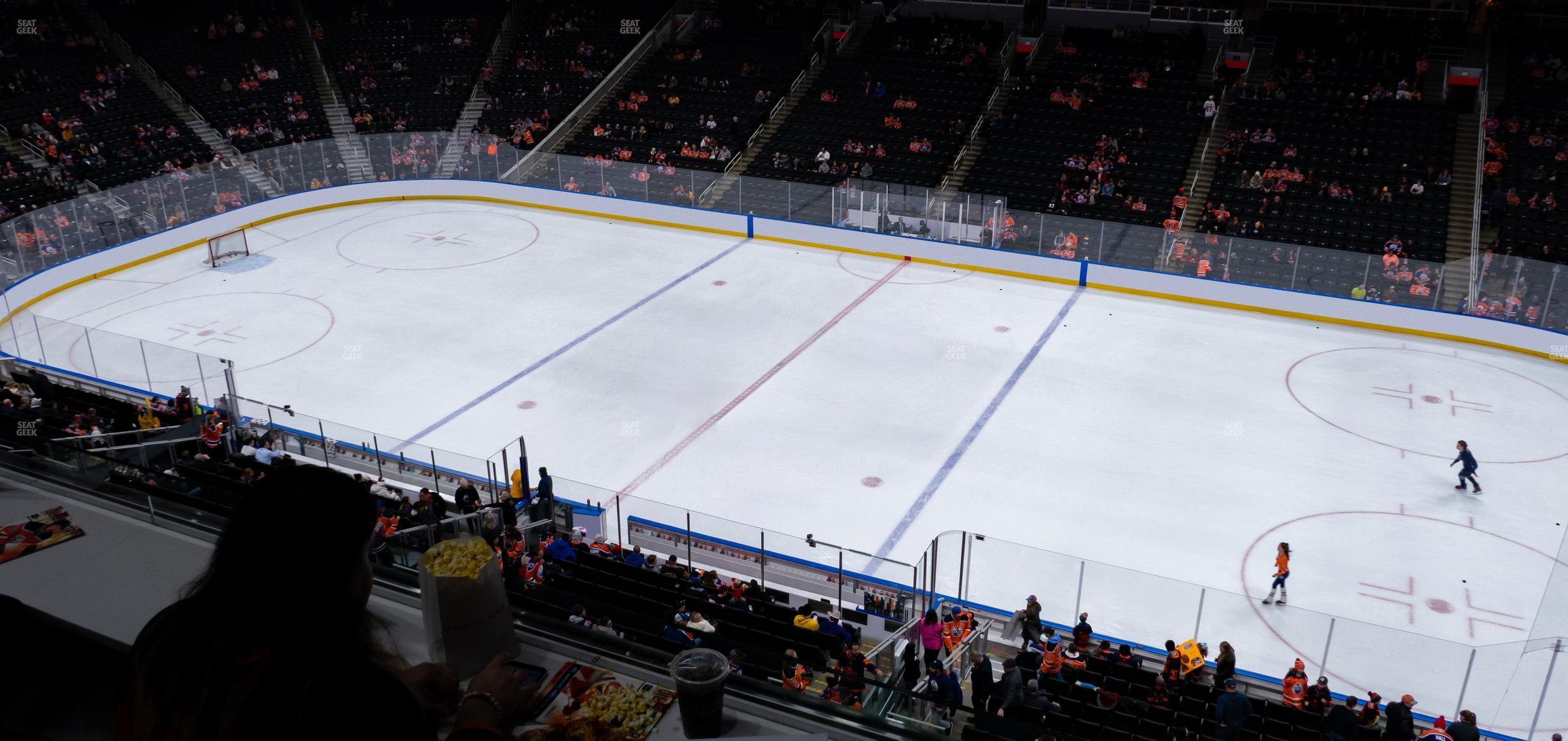 Seating view for Rogers Place Section Loge 6