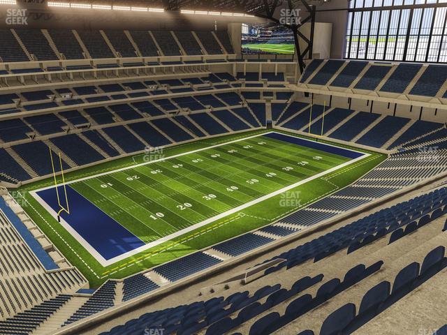 Seating view for Lucas Oil Stadium Section 619