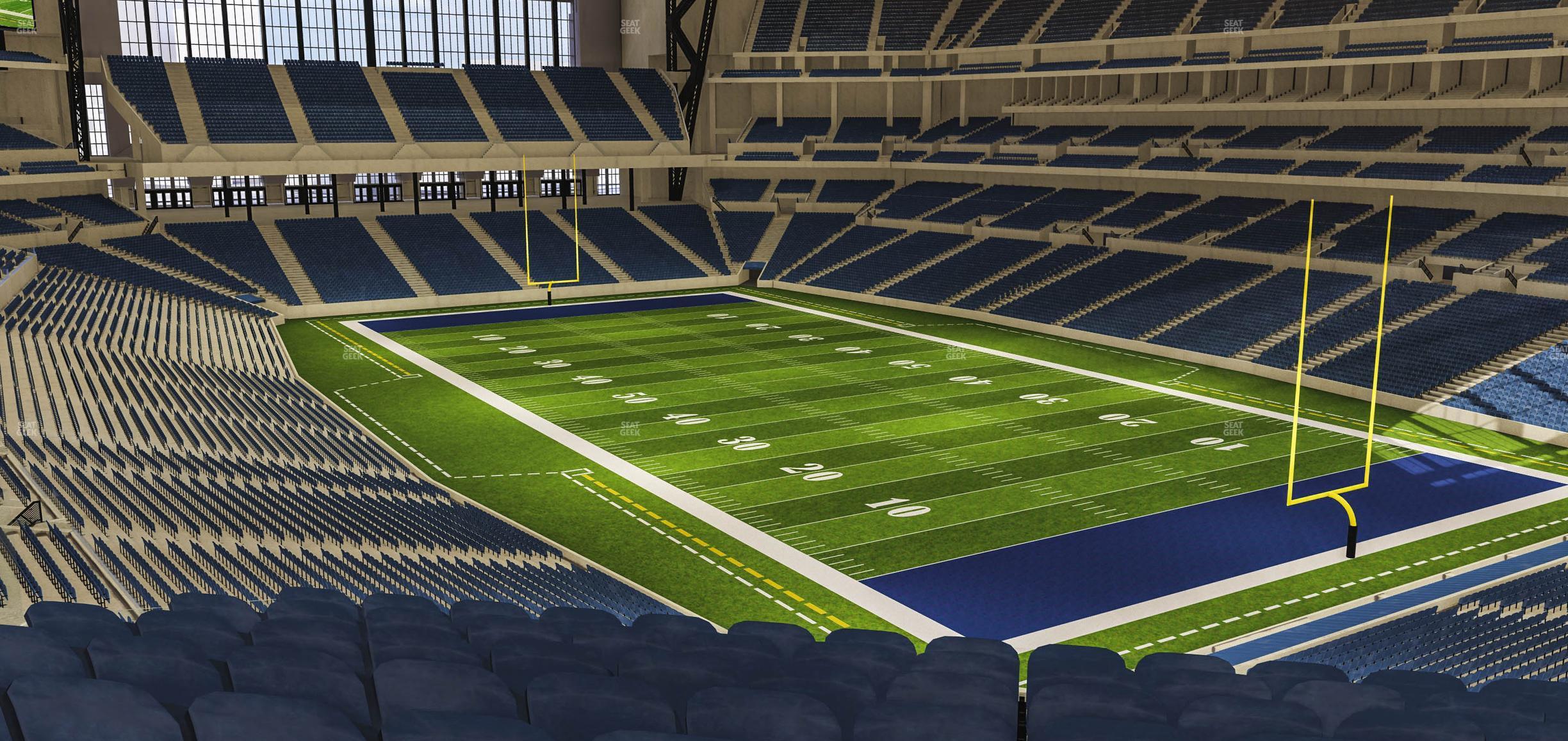 Seating view for Lucas Oil Stadium Section 431