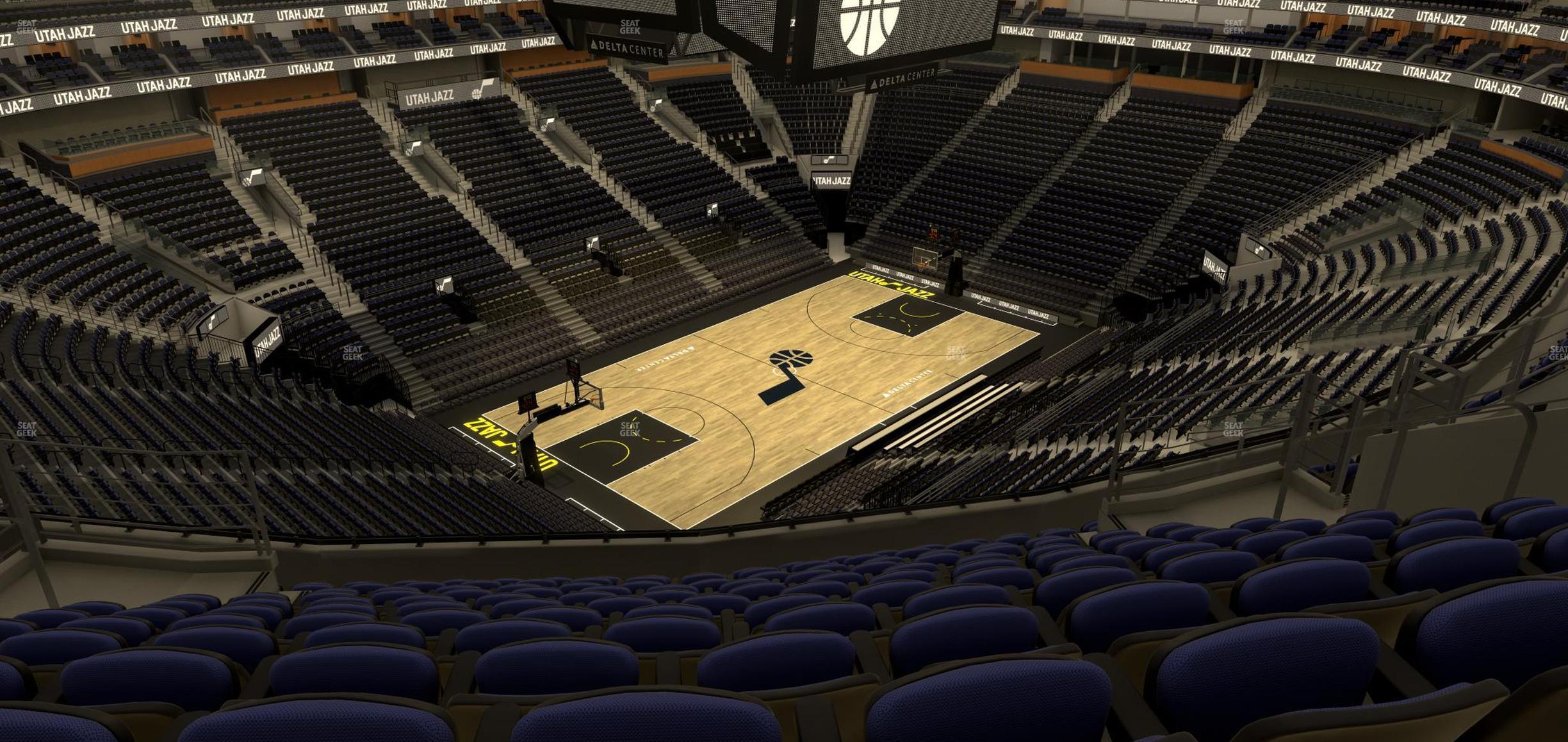 Seating view for Delta Center Section 117