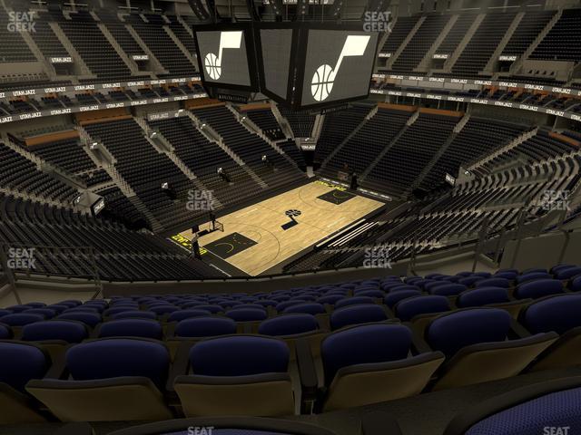 Seating view for Delta Center Section 117