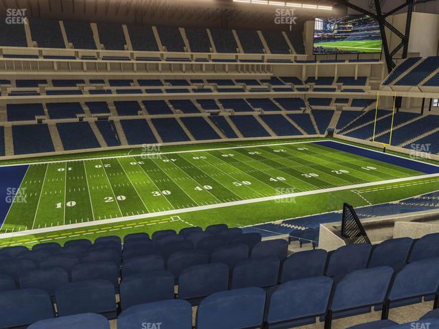 Seating view for Lucas Oil Stadium Section 416