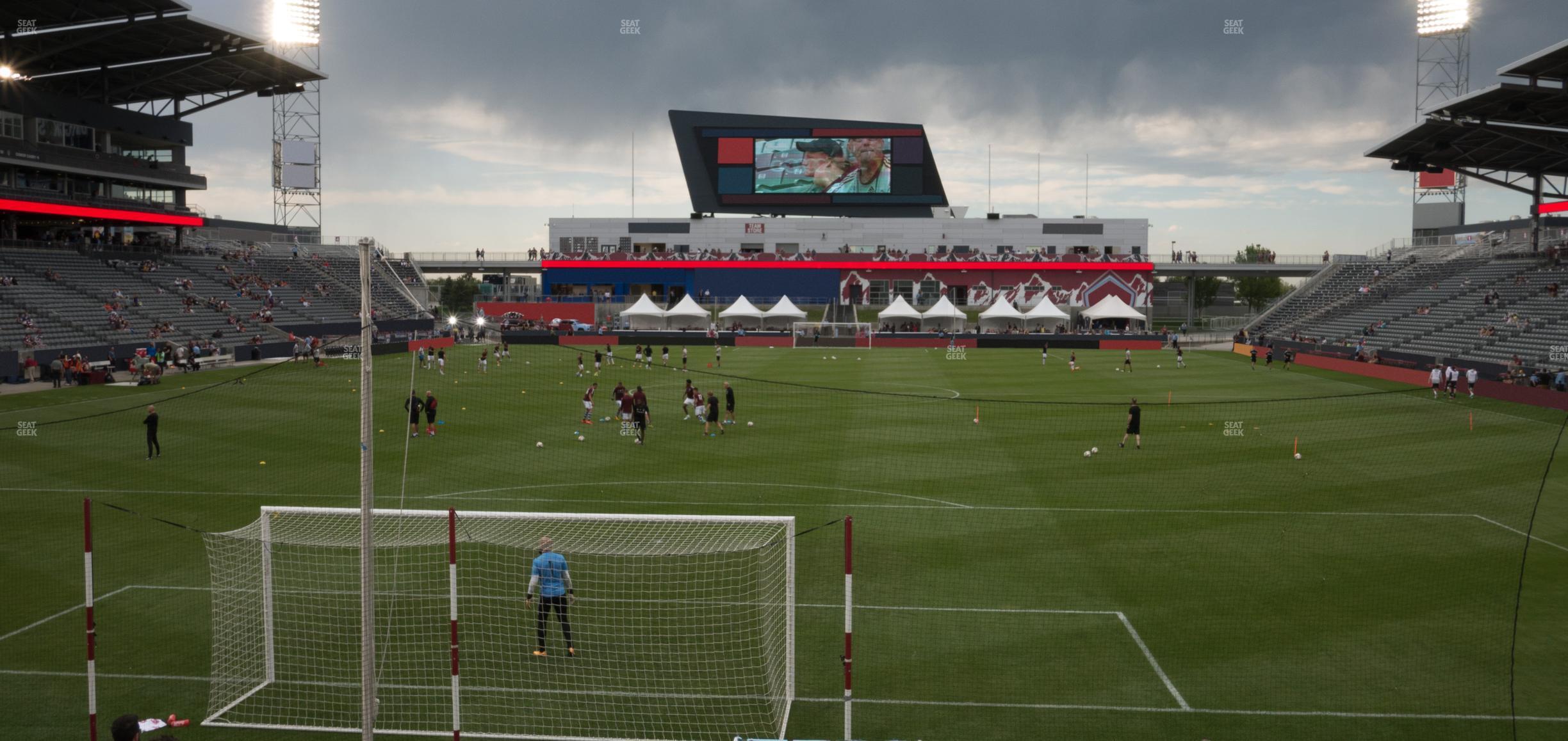 Seating view for Dick's Sporting Goods Park Section 117 Supporters