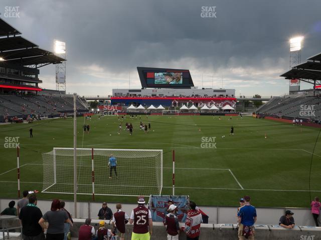 Seating view for Dick's Sporting Goods Park Section 117 Supporters