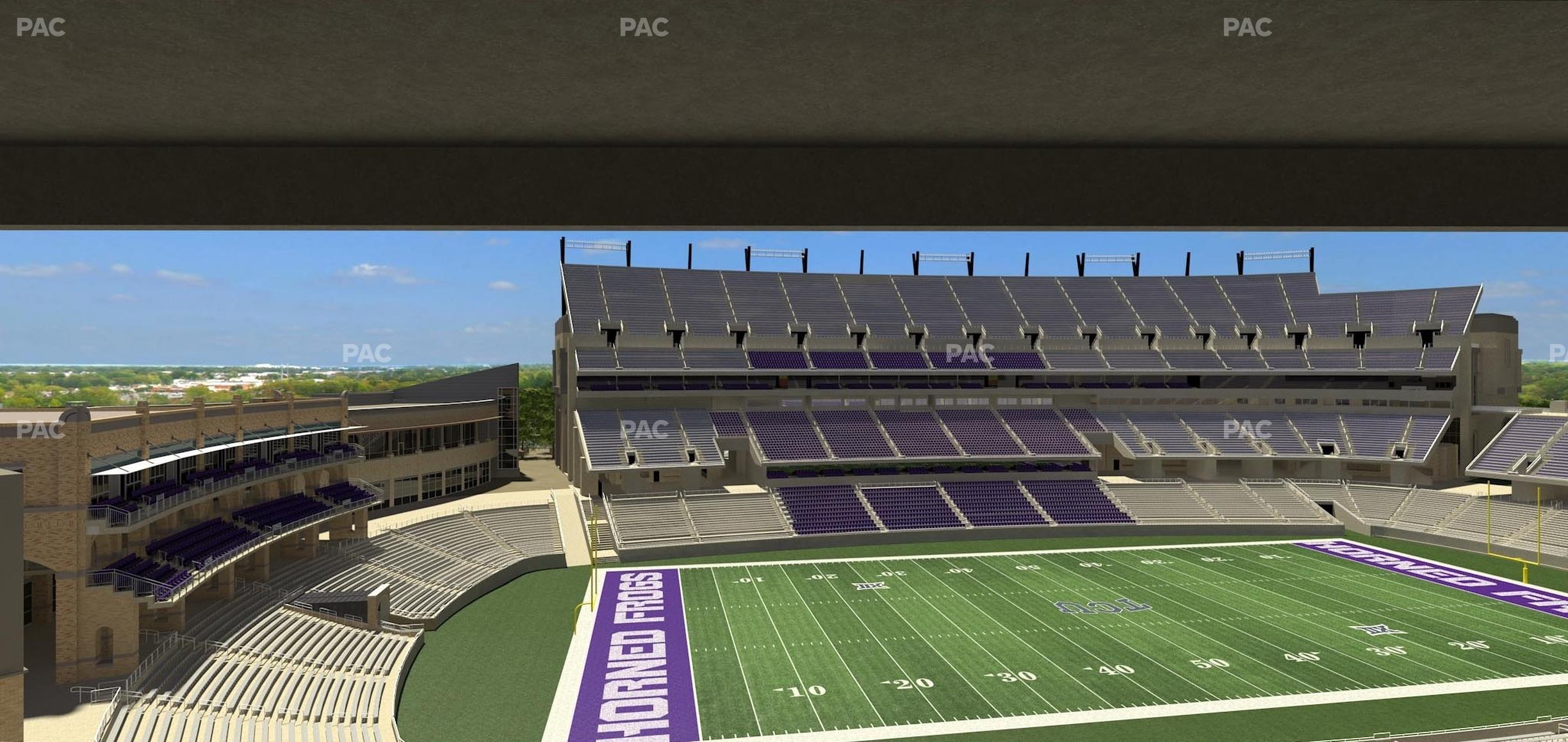 Seating view for Amon G. Carter Stadium Section 237