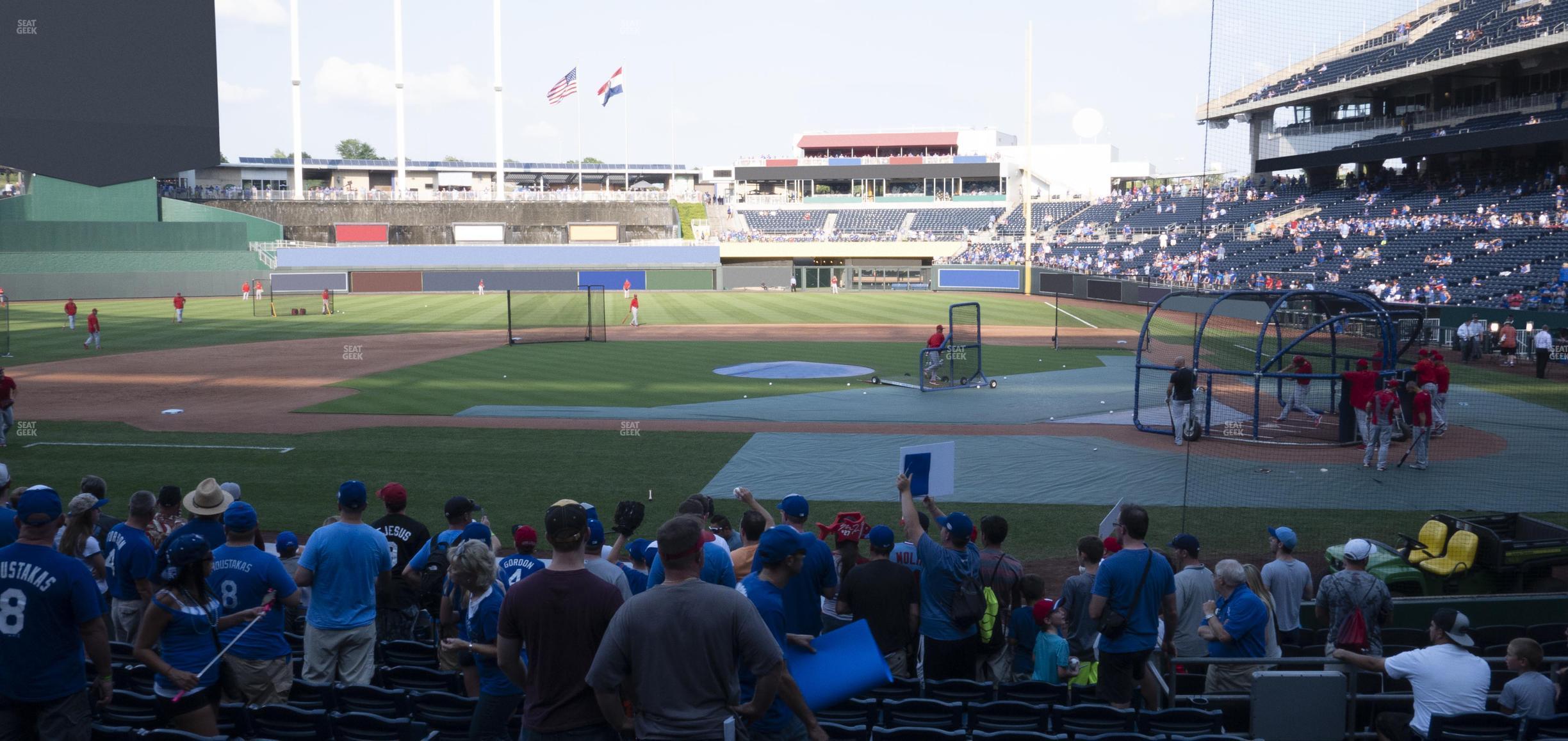 Seating view for Kauffman Stadium Section 123