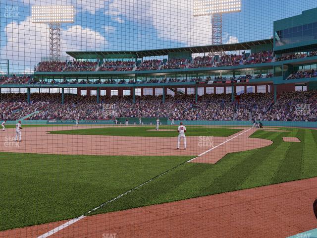 Seating view for Fenway Park Section Field Box Club 78