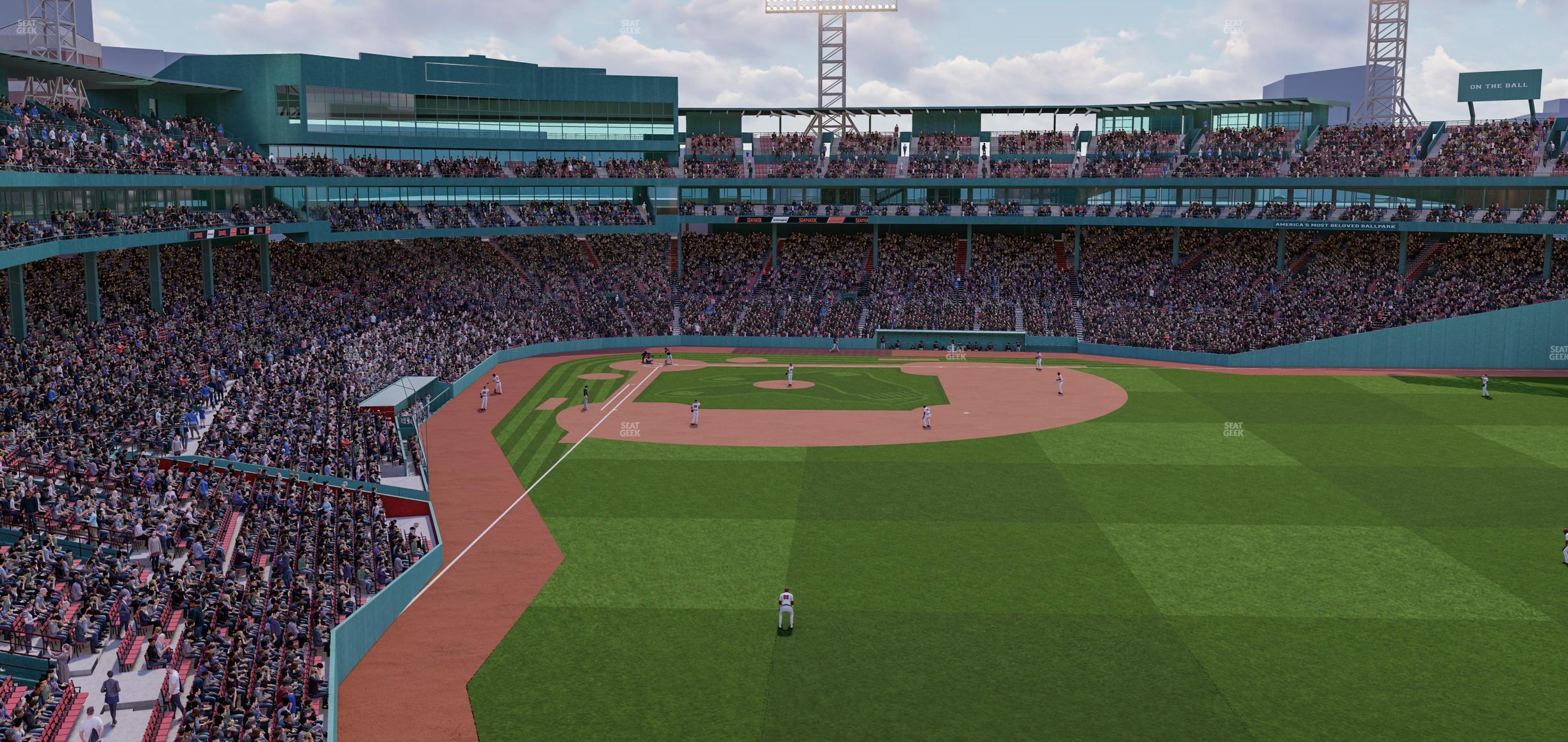 Seating view for Fenway Park Section Right Field Roof Deck Table 204