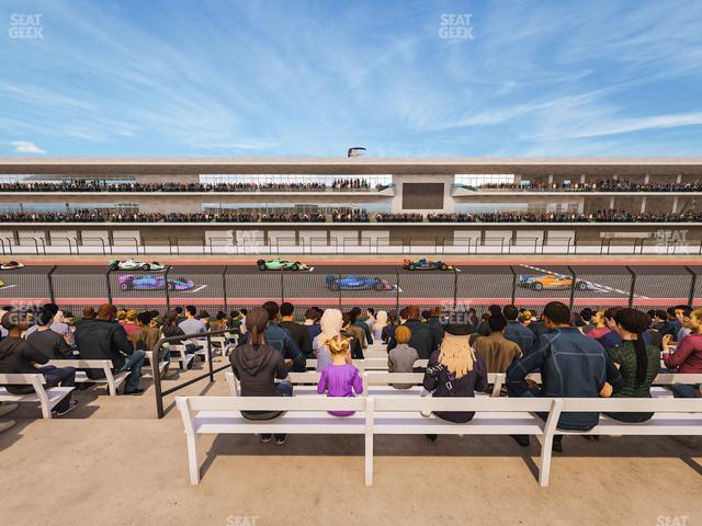 Seating view for Circuit of The Americas Section Main Grandstand Loge 23 A