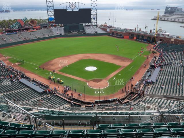 Seating view for Oracle Park Section View Reserved 317