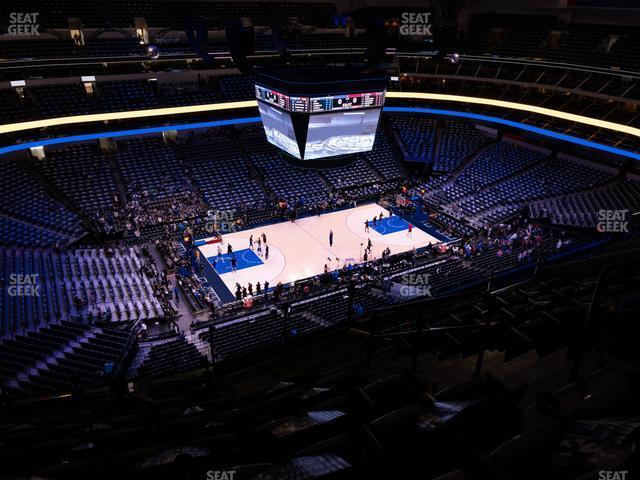 Seating view for American Airlines Center Section 329