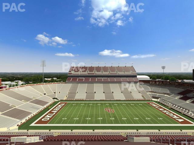 Seating view for Gaylord Family Oklahoma Memorial Stadium Section 106