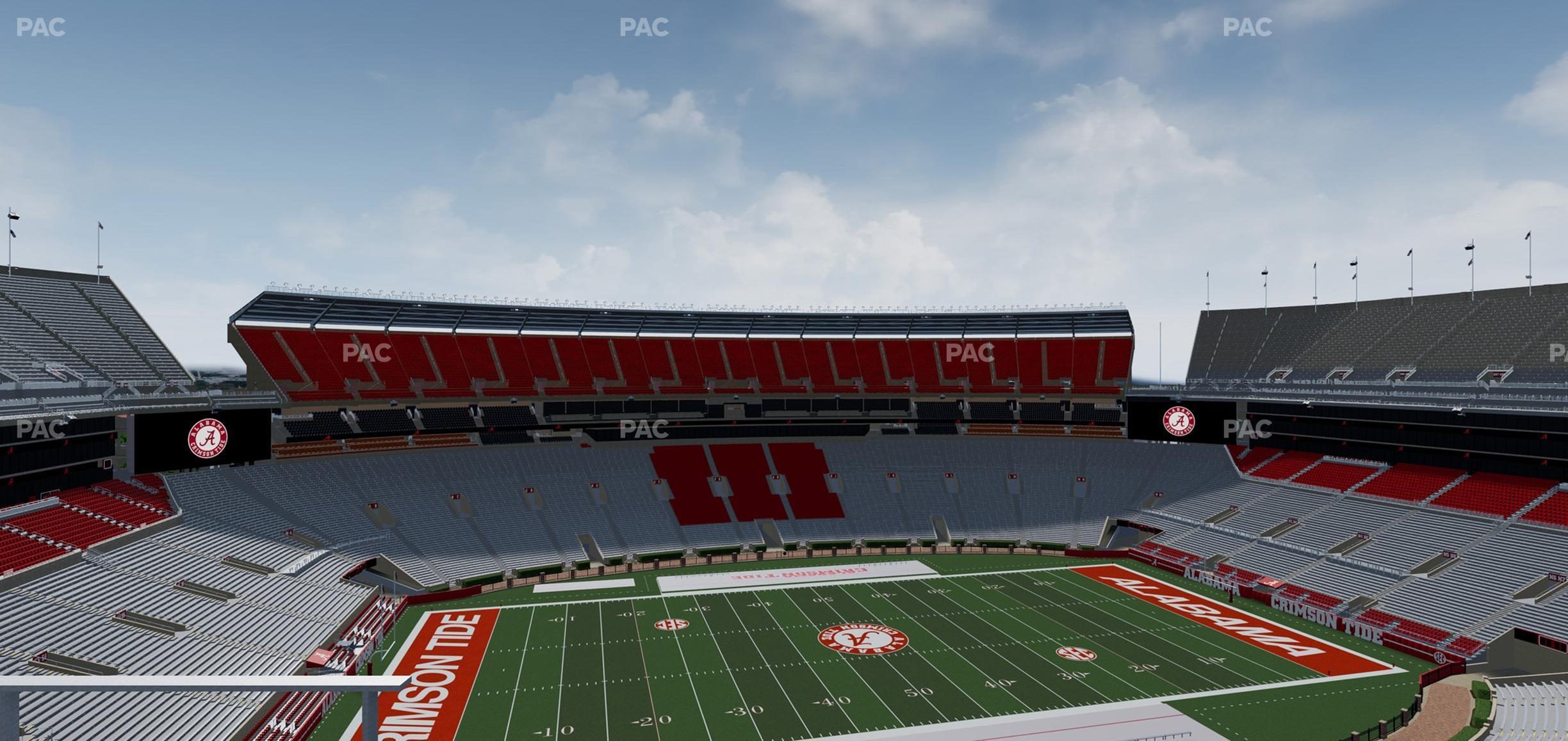 Seating view for Bryant Denny Stadium Section U 4 Ff