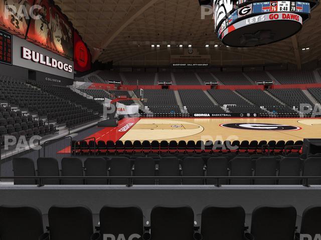 Seating view for Stegeman Coliseum Section V