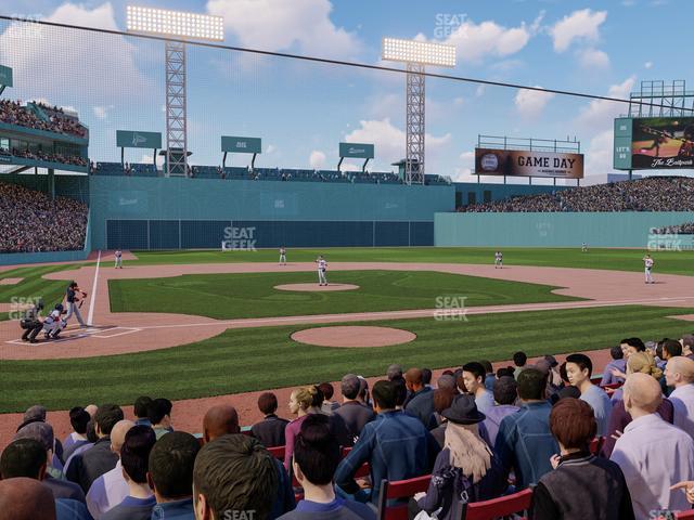 Seating view for Fenway Park Section Field Box 38