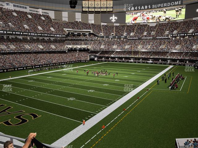 Seating view for Caesars Superdome Section 235