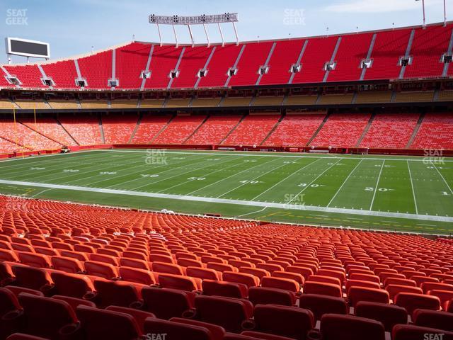 Seating view for GEHA Field at Arrowhead Stadium Section Ada 117