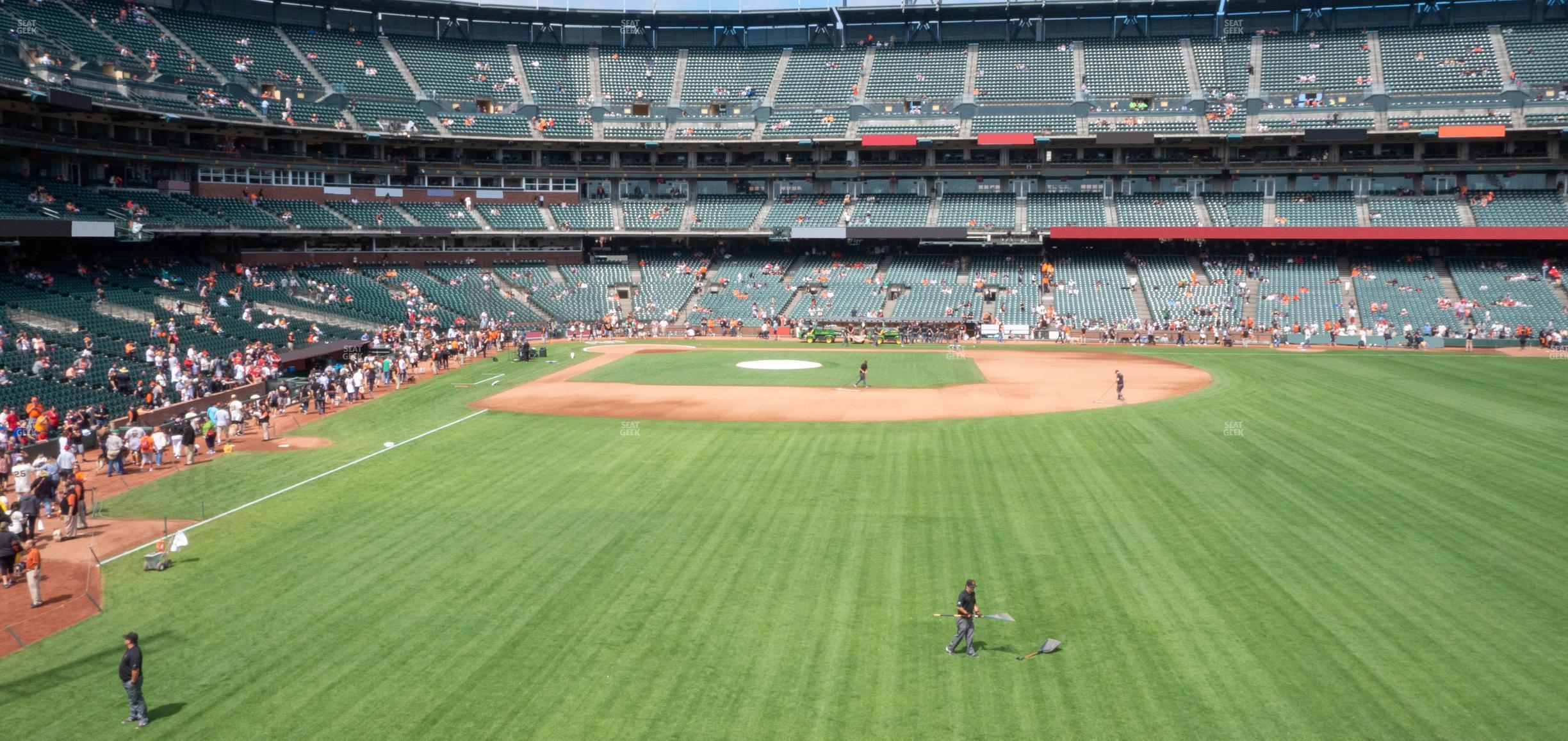 Seating view for Oracle Park Section Arcade 148