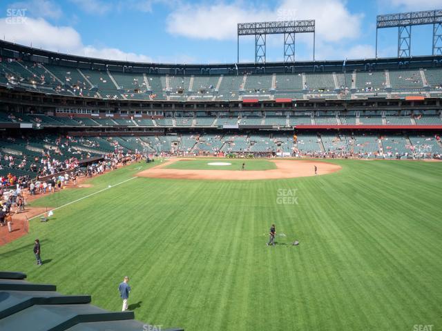 Seating view for Oracle Park Section Arcade 148