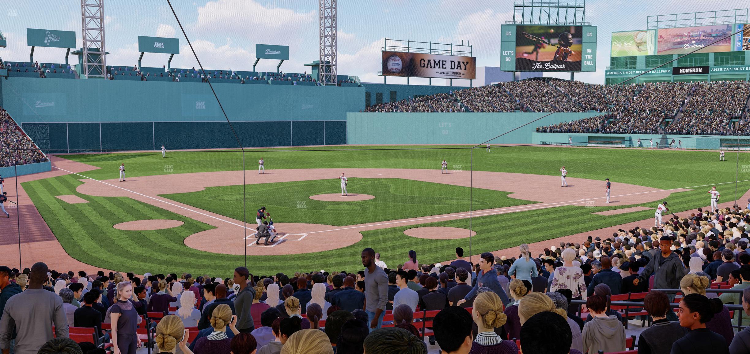 Seating view for Fenway Park Section Loge Box 128