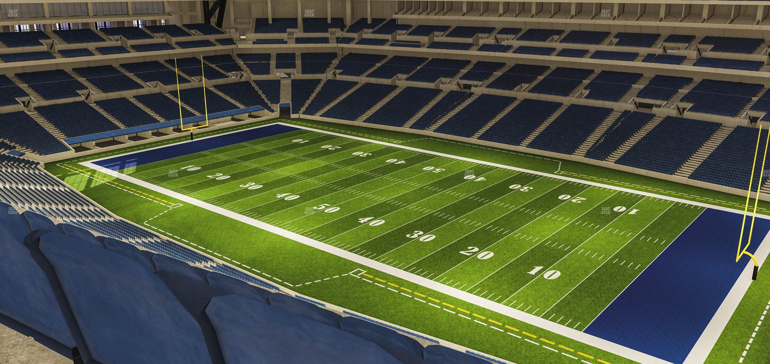 Seating view for Lucas Oil Stadium Section 508