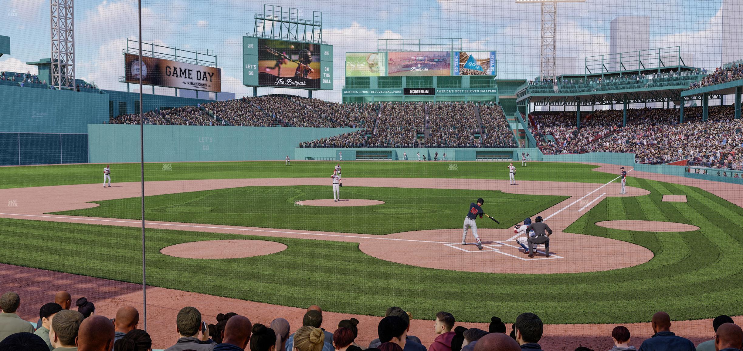 Seating view for Fenway Park Section Field Box 49