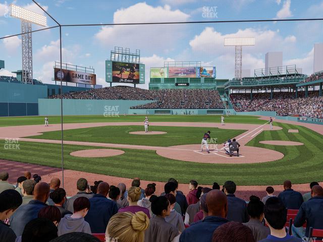 Seating view for Fenway Park Section Field Box 49