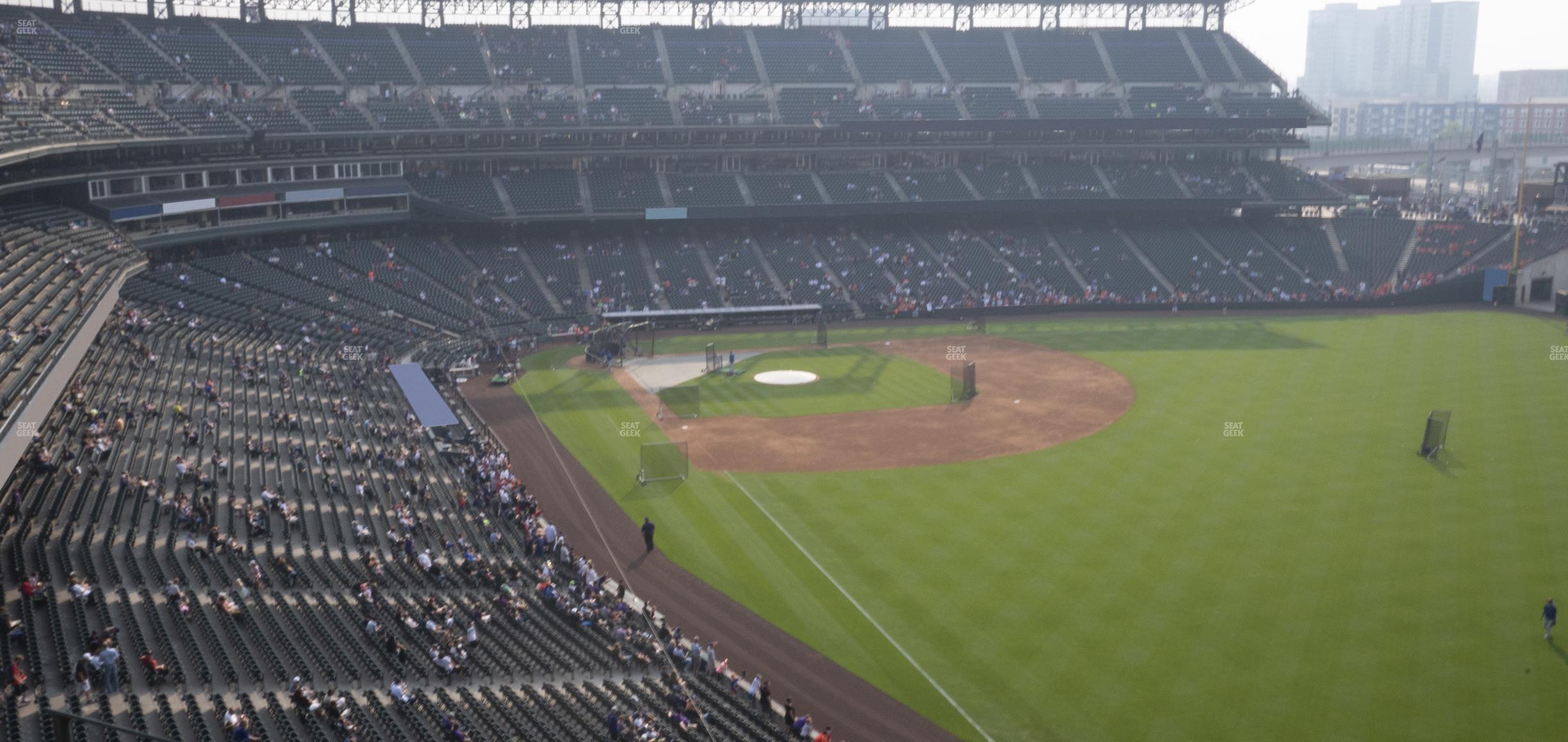 Seating view for Coors Field Section Lower 311