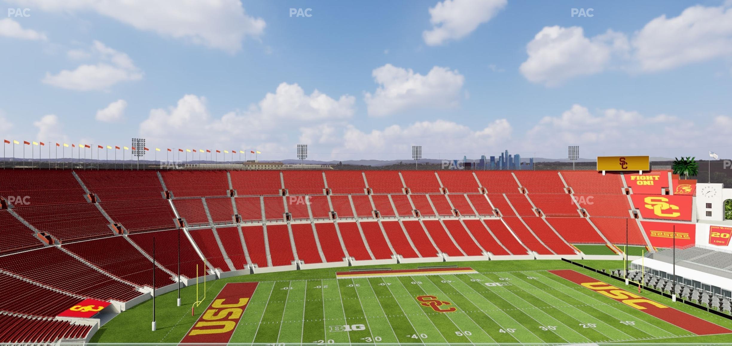 Seating view for Los Angeles Memorial Coliseum Section Suite 517