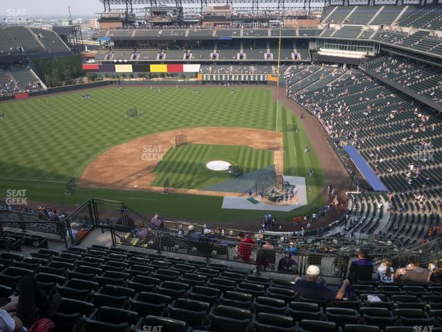 Seating view for Coors Field Section Upper 335