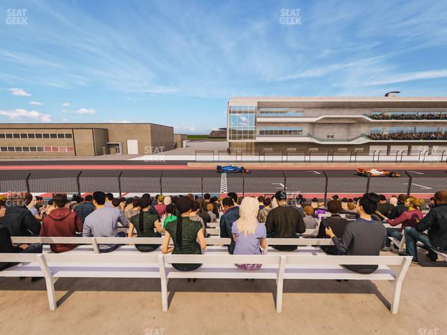 Seating view for Circuit of The Americas Section Main Grandstand Loge 1 B