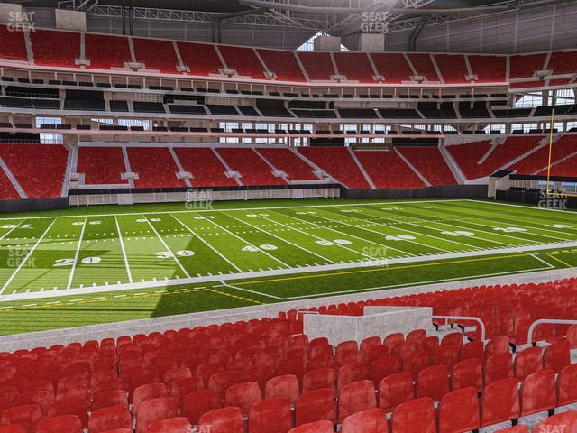 Seating view for Mercedes-Benz Stadium Section Club 130