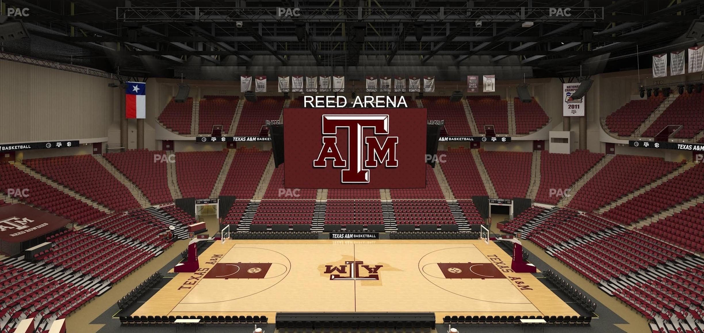 Seating view for Reed Arena Section 221