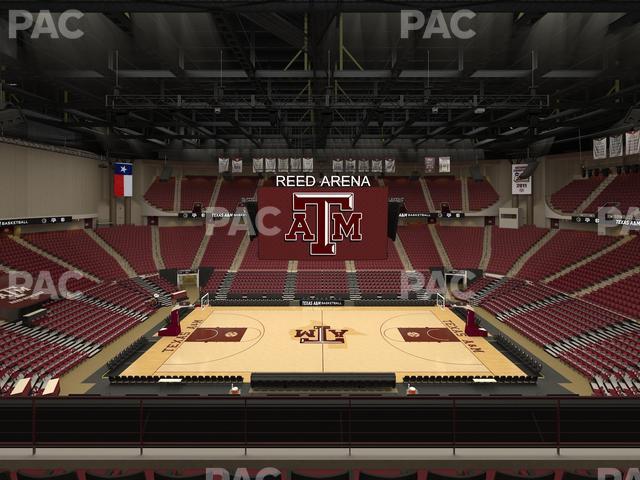 Seating view for Reed Arena Section 221