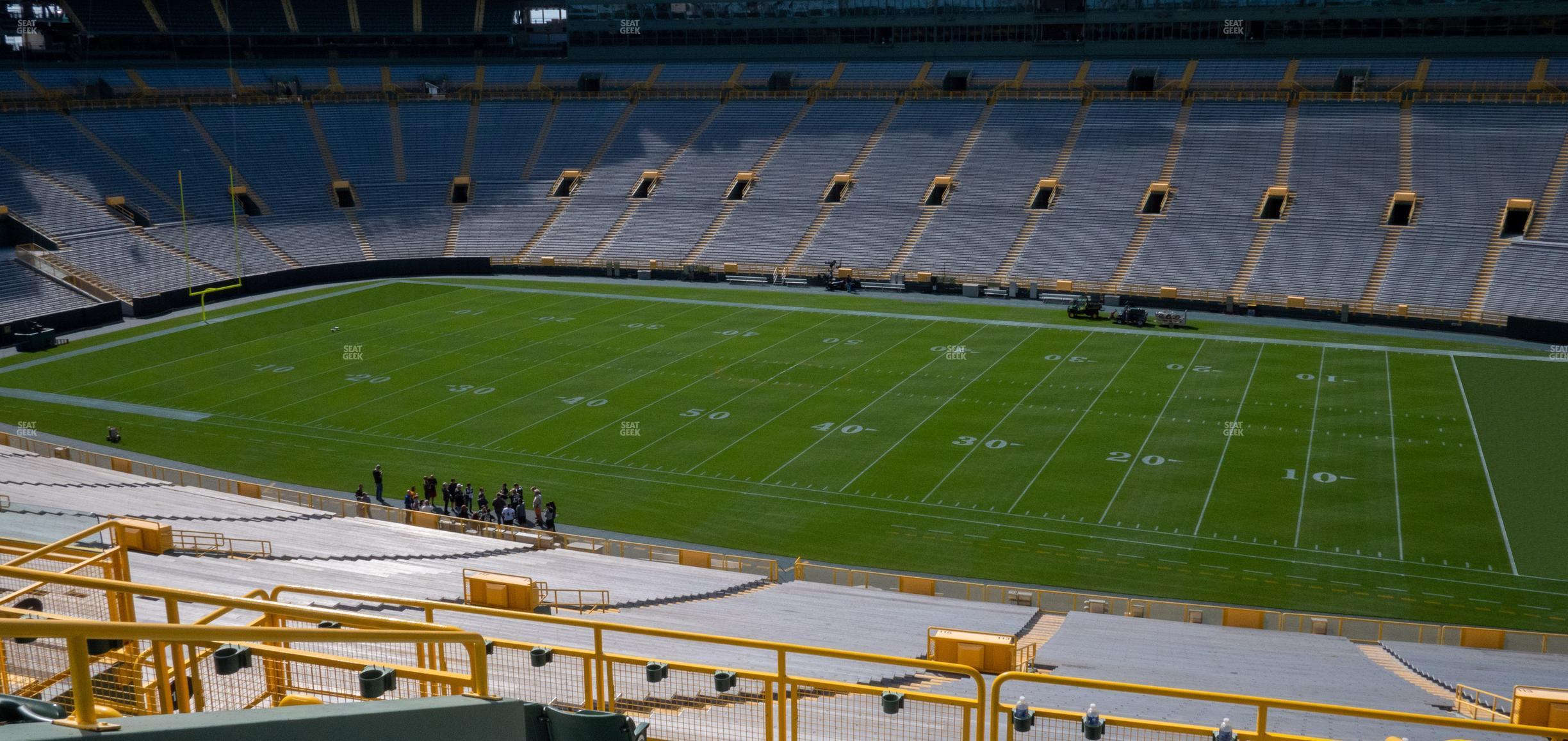 Seating view for Lambeau Field Section 413