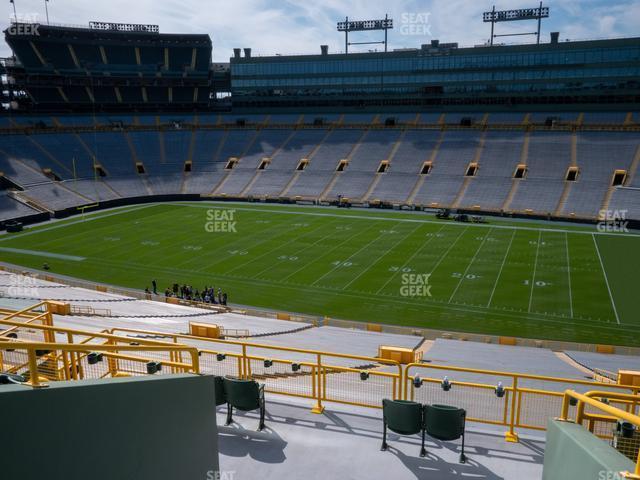 Seating view for Lambeau Field Section 413