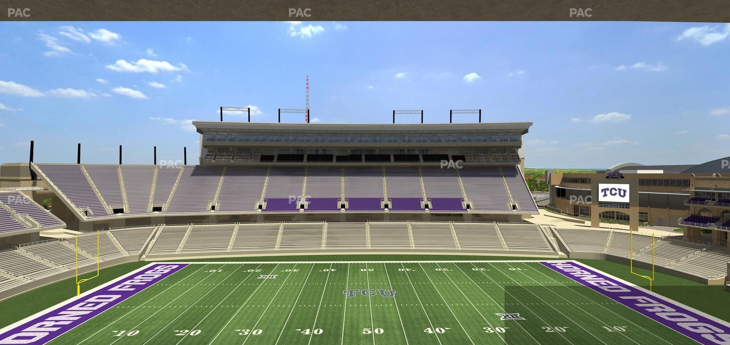 Seating view for Amon G. Carter Stadium Section Champions Suite 10