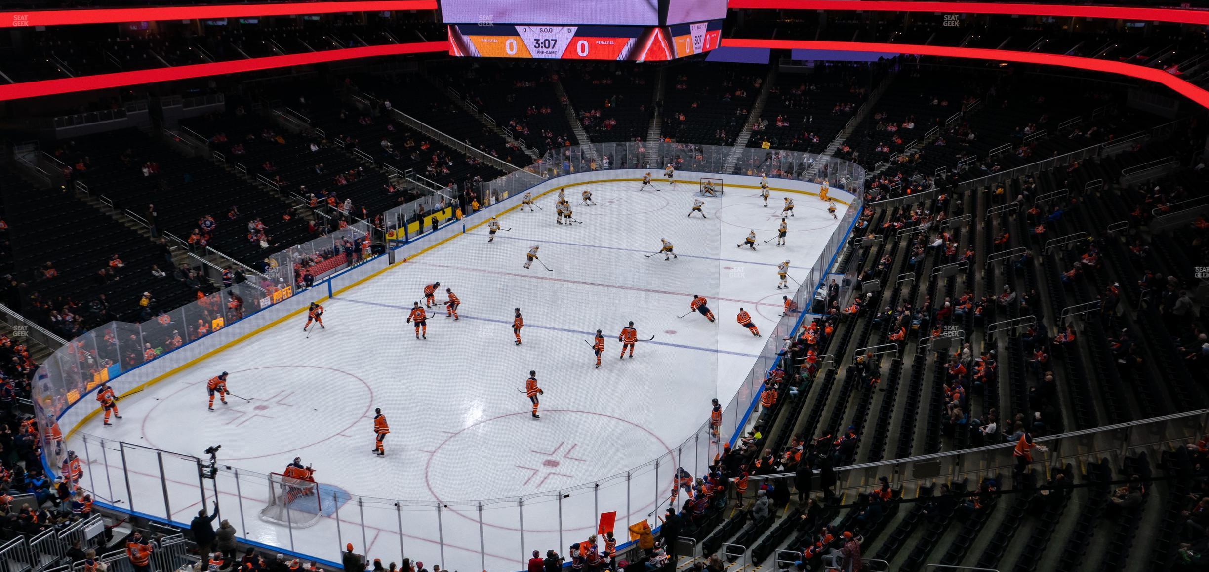 Seating view for Rogers Place Section Loge 31