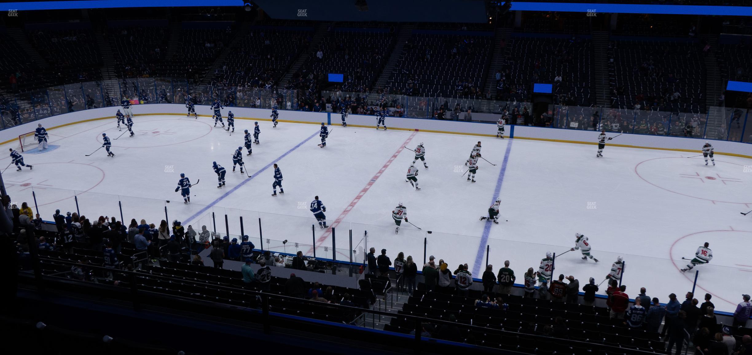 Seating view for Amalie Arena Section 215