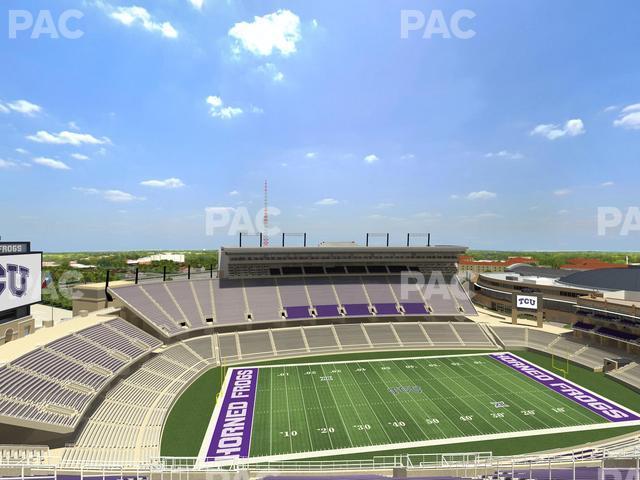 Seating view for Amon G. Carter Stadium Section 409